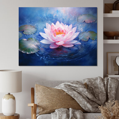 Impression sur toile Lotus Luminescence I