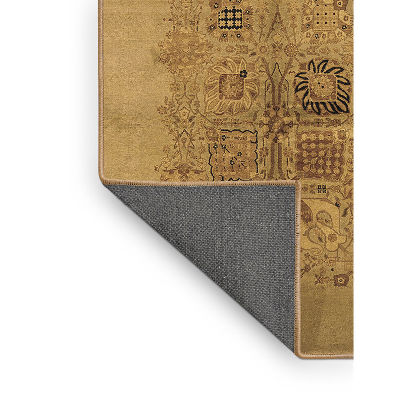 Jernice Oriental Indoor Rug, Rectangle 6' x 9', Poly-Wool Blend