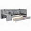 Lit de jour simple rembourré avec rangement-1572049073