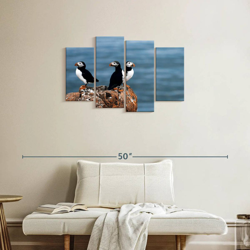 Puffins In Iceland, H 22 po x l 36 po