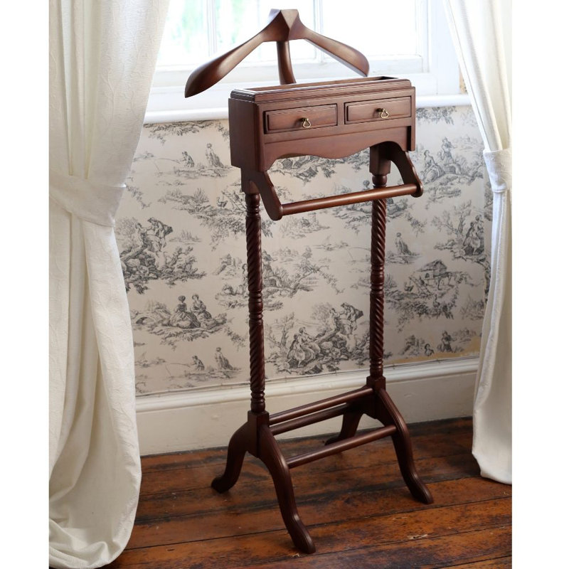 Solid Wood Freestanding Valet Stand
