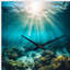 Horloge murale Underwater Coral IV - Coastal-106133272