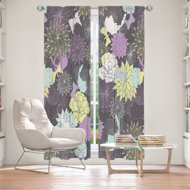 Paire de rideaux obscurcissant en polyester Bardugo, L 20 po x L 61 po
