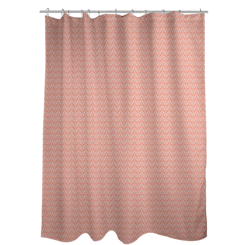 Rideau de douche simple de style art déco, Orange