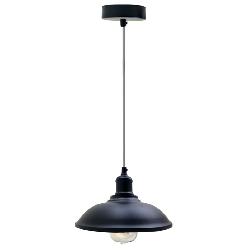 Colusa 1 - Light Dome Pendant, Black