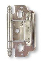 Charnière de porte simple décalée H 1,5 "x l 1,5", Nickel massif