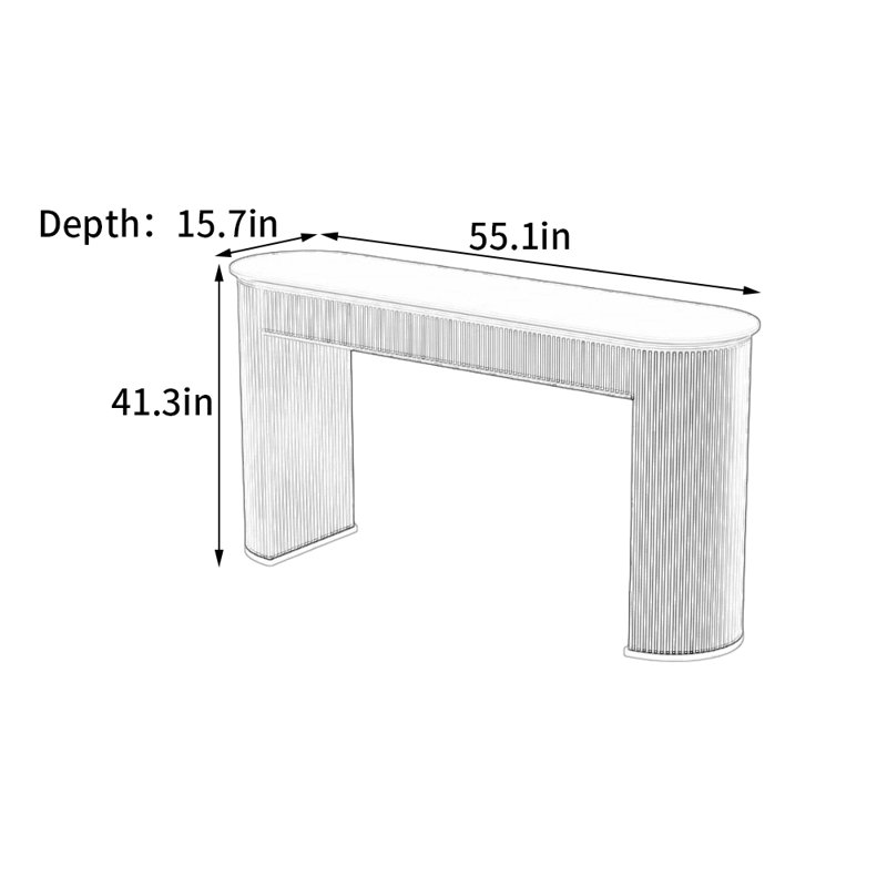 Camborne, 41.3"H x 55.1"L x 15.7"W, White, Black