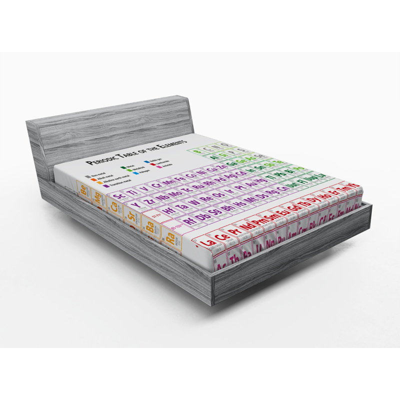 Microfiber Geometric Fitted Sheet, Full Fitted Sheet