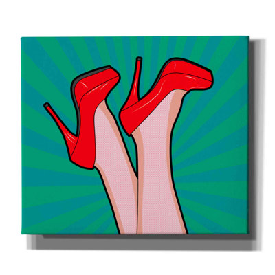 " Woman Legs With A Red Sexy Shoes " by Mark Ashkenazi