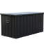 Coffret de rangement extérieur étanche de 100 gallons (378 litres), pour outils de jardin et accessoires de terrasse, gris foncé, grand format, étanche, pour accessoires de piscine et serviettes de plage.
