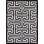 Area Cowhide Geometric Area Rug in Black/Cream