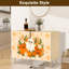 Buffet buffet avec rangement Mignon Halloween citrouille fantôme floral automne avec 2 portes pour le salon et la cuisine