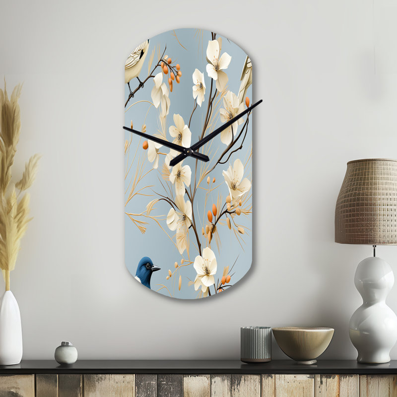 Horloge murale cylindrique asymétrique en métal, Grand