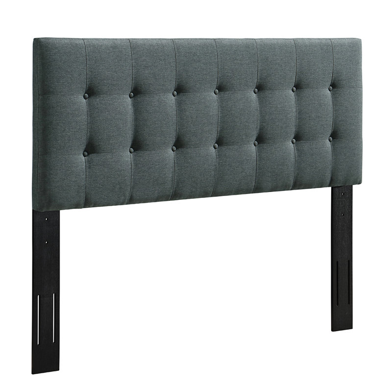 Upholstered Headboard, Gray, Queen