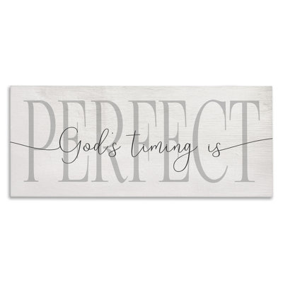 God Timing Is Perfect Expression Farmhouse