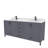 Rooh 72'' Double Bathroom Vanity with White Quartz Top-101808810-101808809
