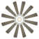65" Wyndmill 12 - Blade Indoor/Outdoor Smart Ceiling Fan with Remote Control and LED Light Kit Included, Works With Alexa and iOS / Android App