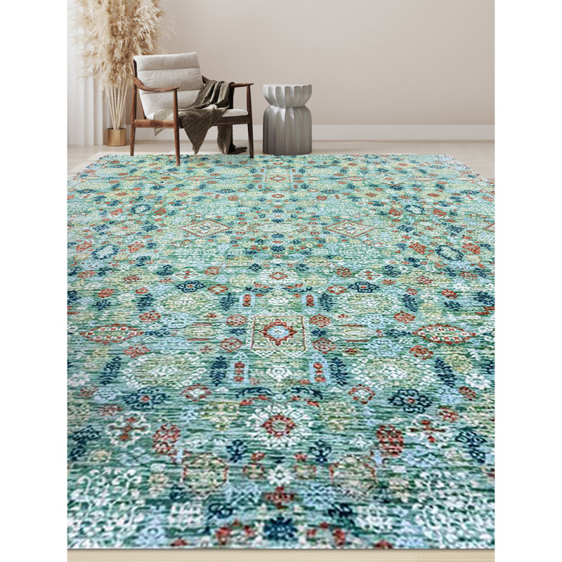 Floral Area Rug, Rectangle 9' x 12'