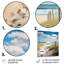 «Bath To The Ocean III» - art mural en métal sable de plage-662046582