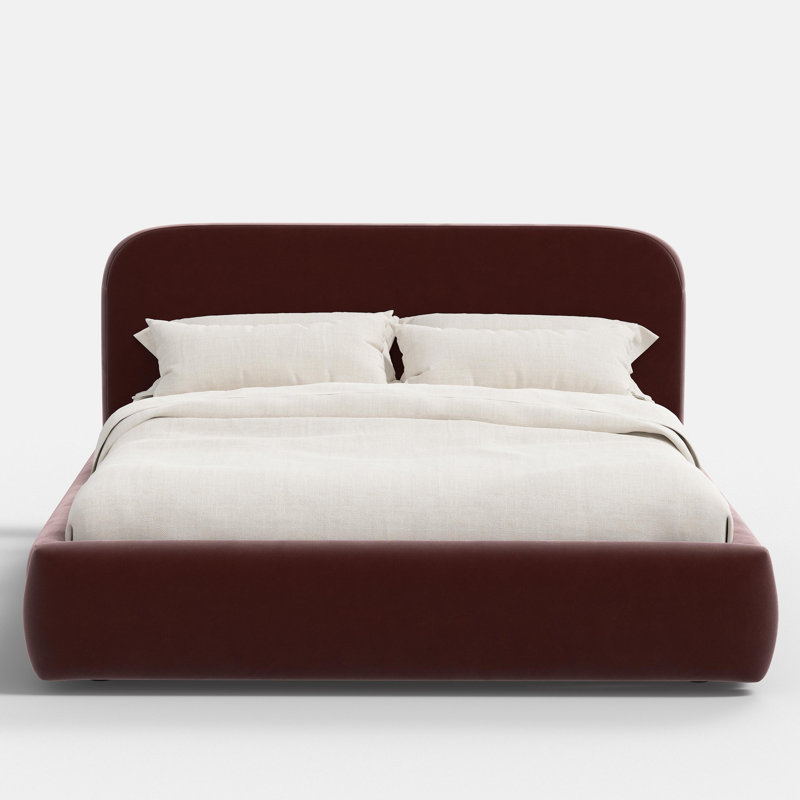 Upholstered Bed, King, Pitt Adobe