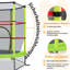 Marionville Freeport Park 165cm Hexagon with Safety Enclosure Trampoline-1637923767