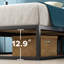 Dekker Metal Platform Bed with Wooden slat support 35cm/14in Height-922882508