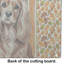Ruby Cavalier Spaniel Heirloom Fall Glass Cutting Board