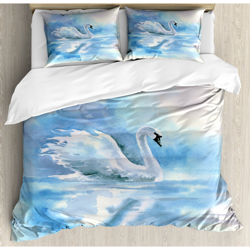 Coastal Polyester Duvet Cover, King Duvet Cover + 2 King Shams