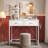Vanity Desk With Mirror And Lights Makeup Vanity Table With 2 Fabric Drawers & Charge Station & Hair Dryer Rack Dressing Table For Bedroom-636789268