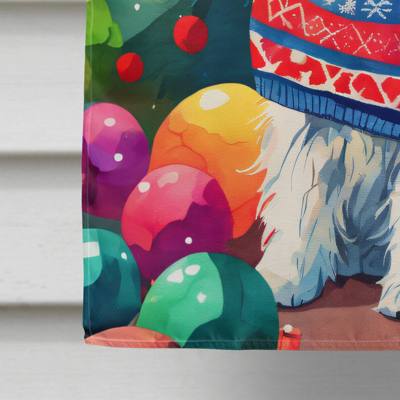 Drapeau de Noël Westie, H 40 po x l 28 po