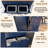 Tilt-out Trash Bin Cabinet Mdf Blue Functional Kitchen Organization