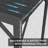 Patio Gazebo Lean to Wall Mounted Pergola with Sloping Galvanized Steel Roof-113196379