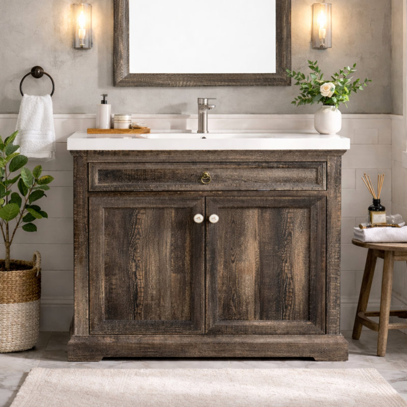 Meuble-lavabo sur pied 36 po avec lavabo