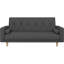 Tufted 3 Seater Sofa Bed-10360755