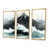 Toile avec cadre flottant or