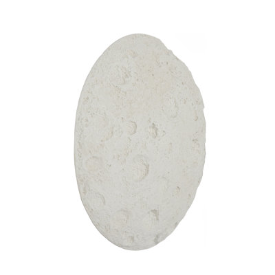 Crater Wall Art, 22", White Stone