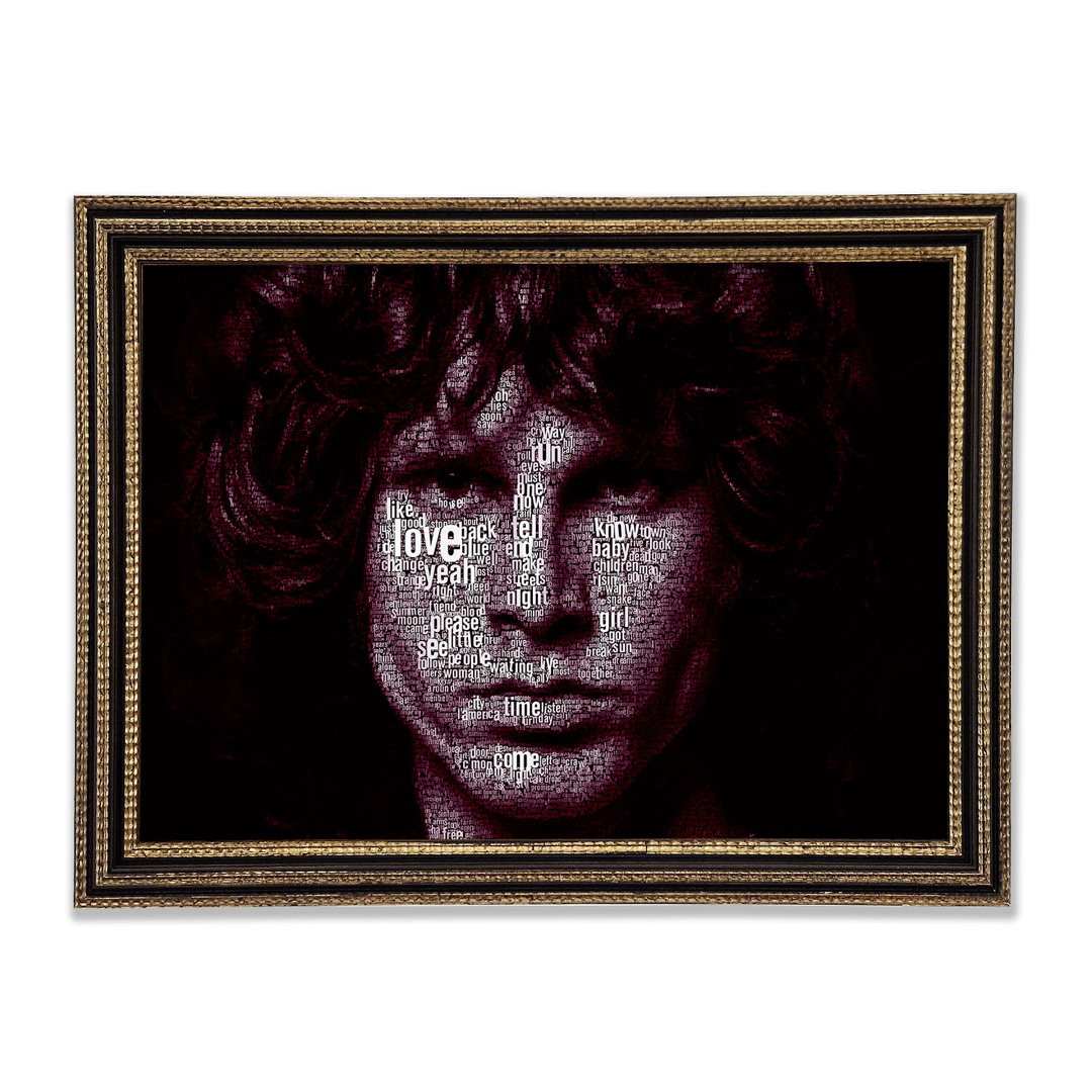 Jim Morrison Worte Gerahmter Druck