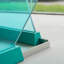 Table de Mahjong carrée en verre trempé vert moderne et luxueux pour règles chinoises-126593085