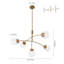 Lustre en verre 5 lumières Modern-1502362867