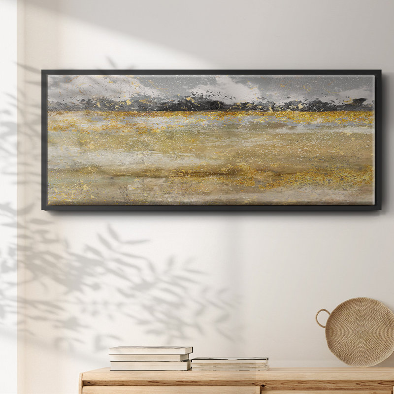 Meadow Shimmer I - toile encadrée, H 12 po x l 30 po