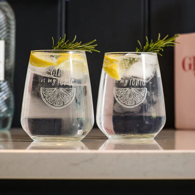 445ml Stemless Wine Glass Set