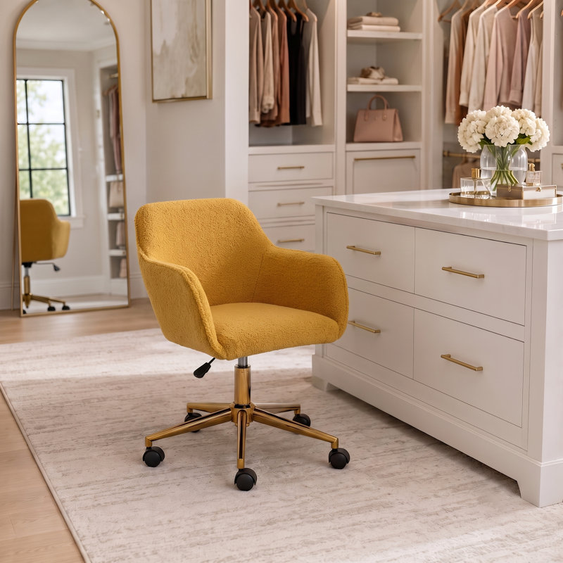 Chaise de bureau Modern, Jaune