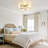 5 - Light Mid-century Ellipse Opal Glass Semi Flush Mount