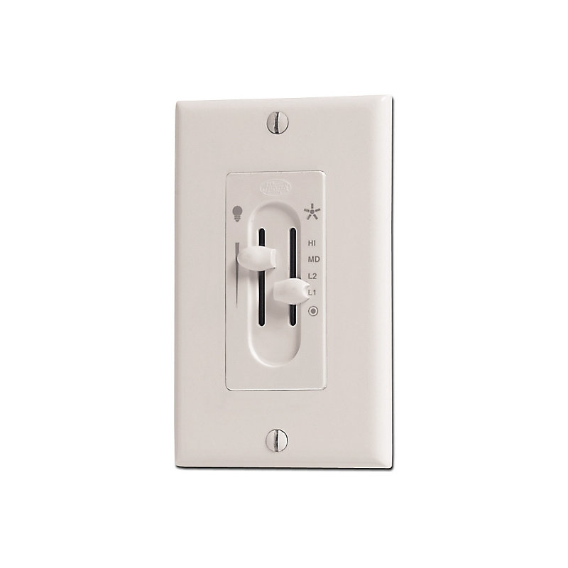 Dual Slide Light and Ceiling Fan Wall Control