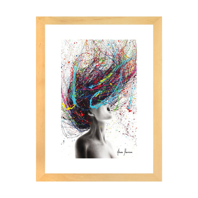 «The Edge» par Ashvin Harrison - impression d'art graphique, Blanc, H 24 po x l 16 po x P 1 po