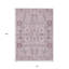 Tapis oriental lavable oriental rose 10 pi x 14 pi rose