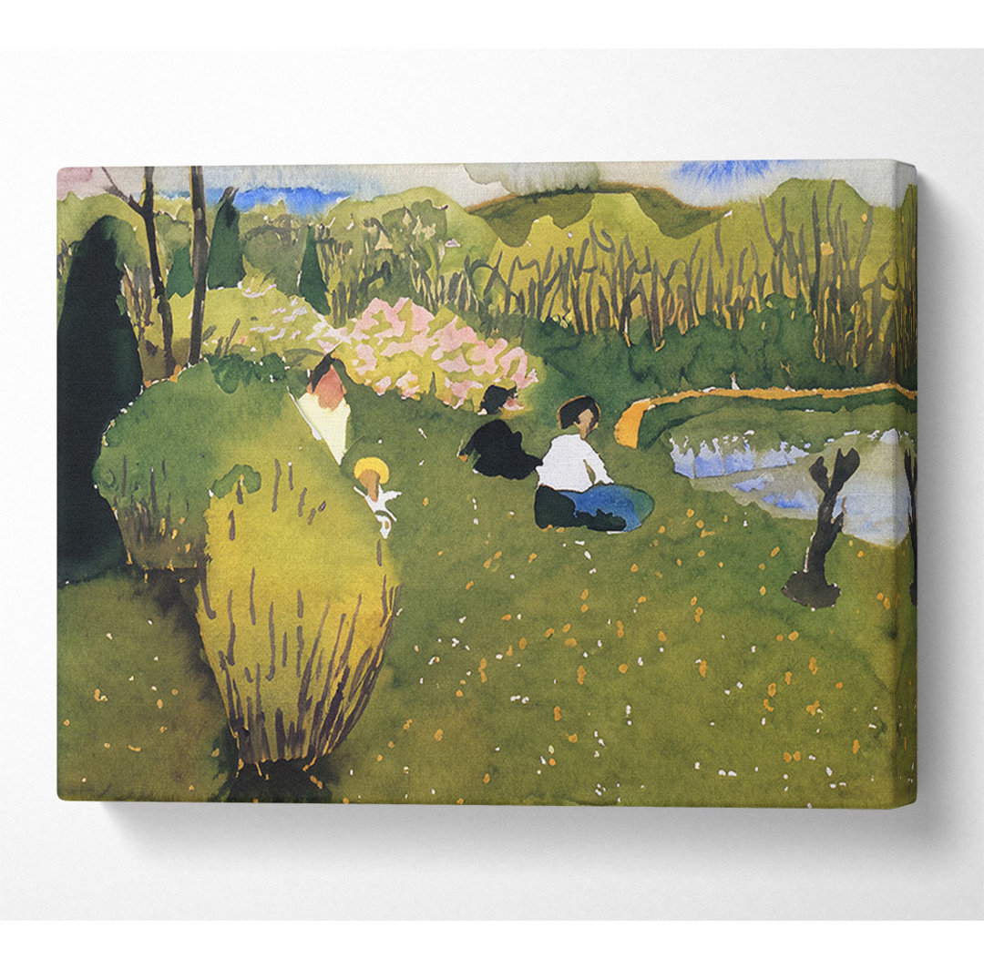 Felix Vallotton Kinder am Teich - Kunstdrucke auf Leinwand