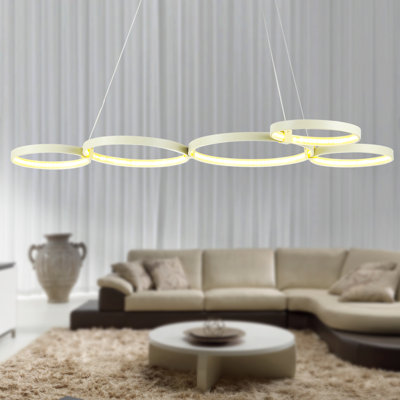 Lustre géométrique 5 lumières unique/à l’état Huntleigh