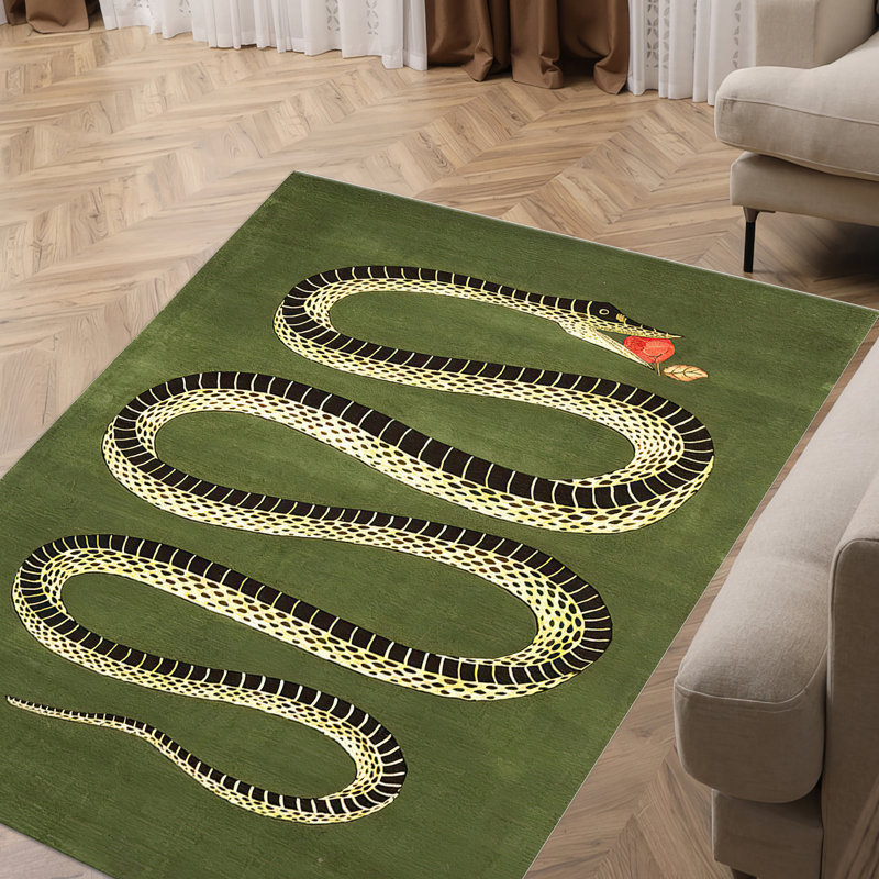 Exquisite Floral Print Non Woven Thin Rug with Detailed Border and Intricate Design Ideal for Enhancing Home Decor
