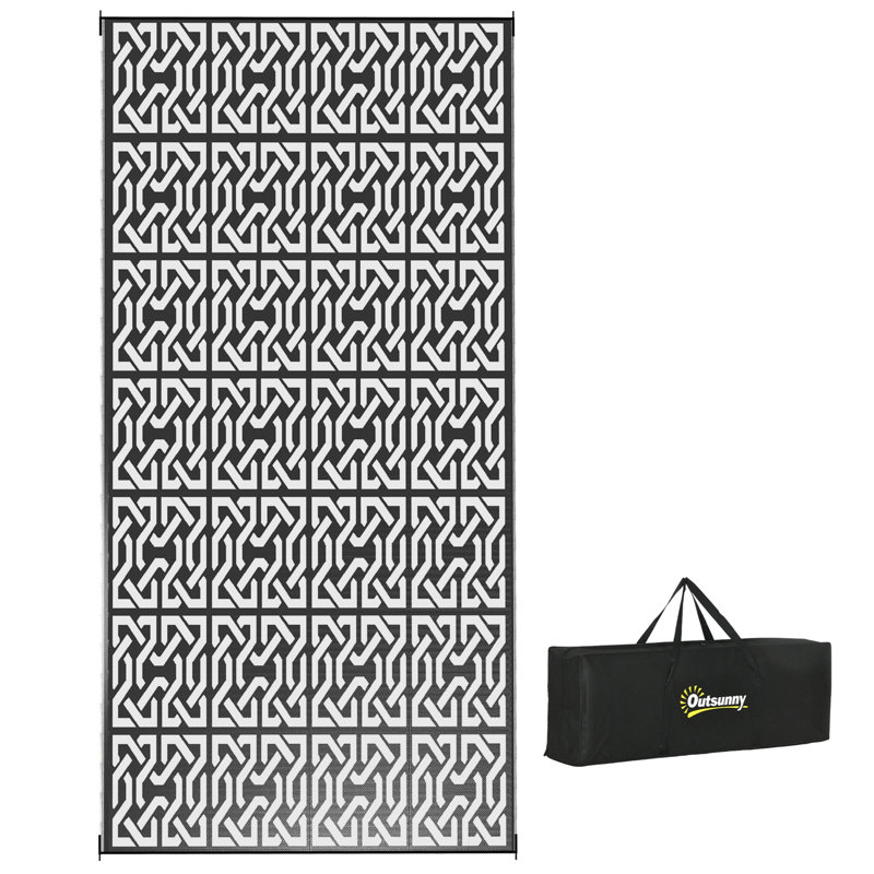 Reversible Outdoor Rug, Runner 9' x 18'